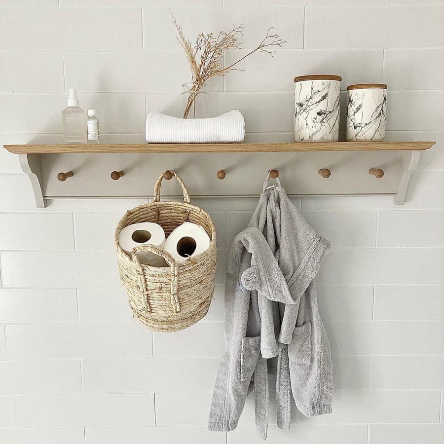 Wood Bathroom Shelf Ideas Oursoutheastlondonhome