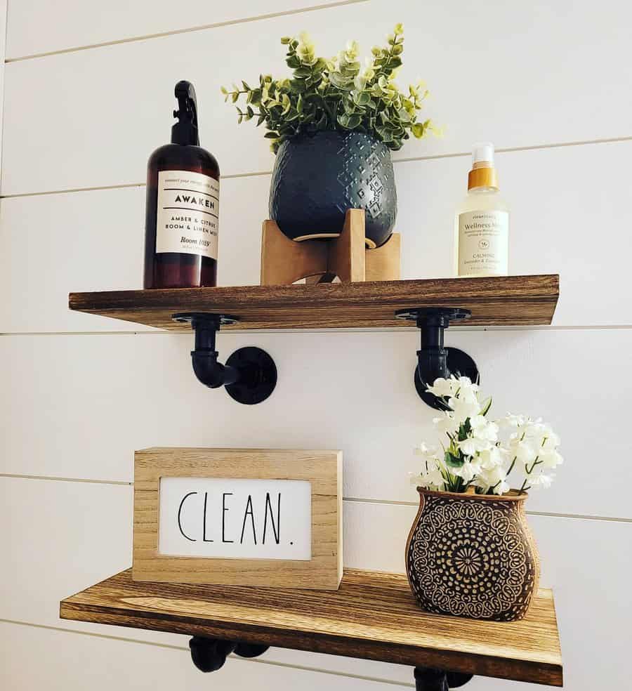 Wood Bathroom Shelf Ideas Sweet Home Savanna