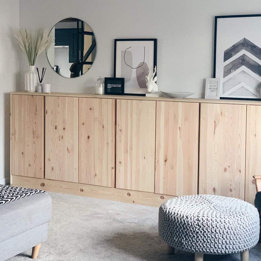 Wood Living Room Storage Ideas The Monochrome Stylist