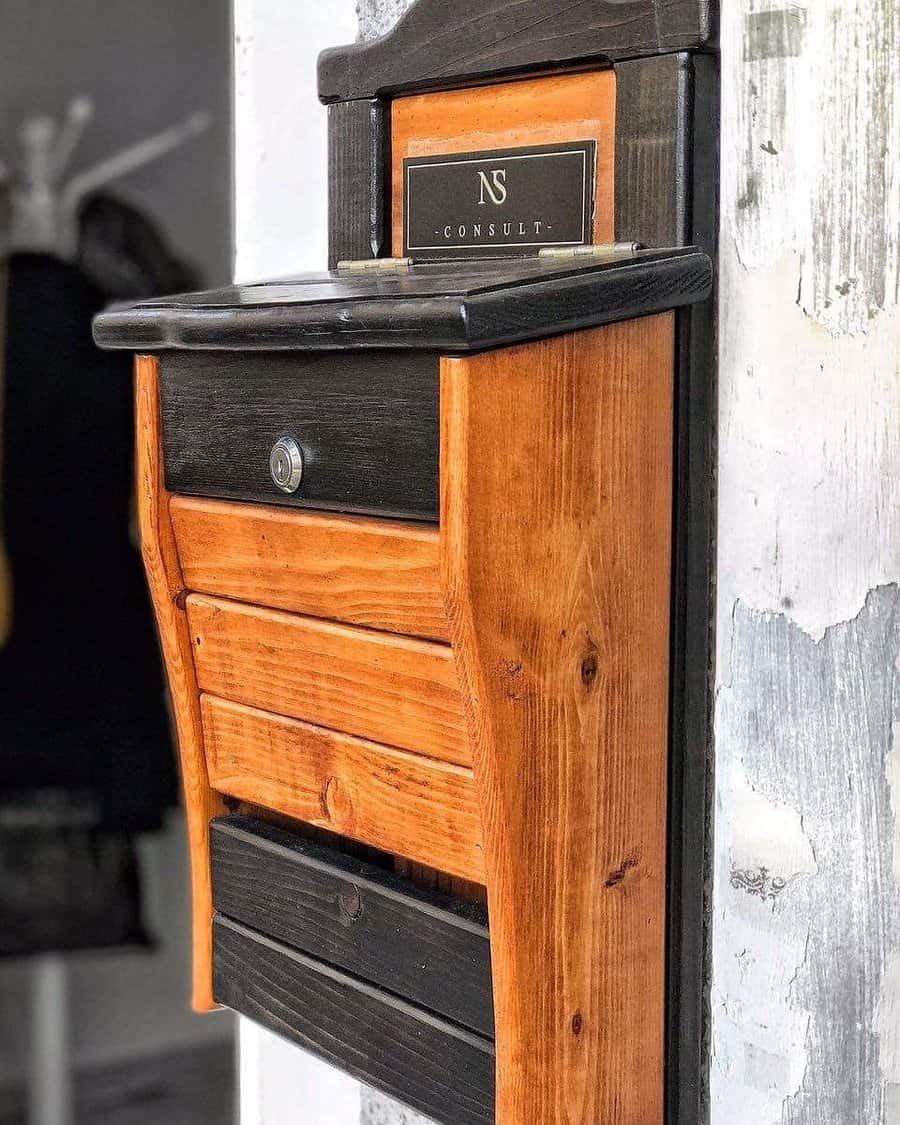 Wood Mailbox Ideas Banakdoo