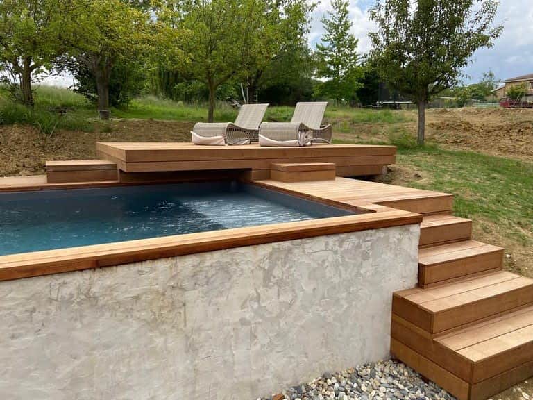 Wood Pool Coping Ideas Adrienoptionspiscine