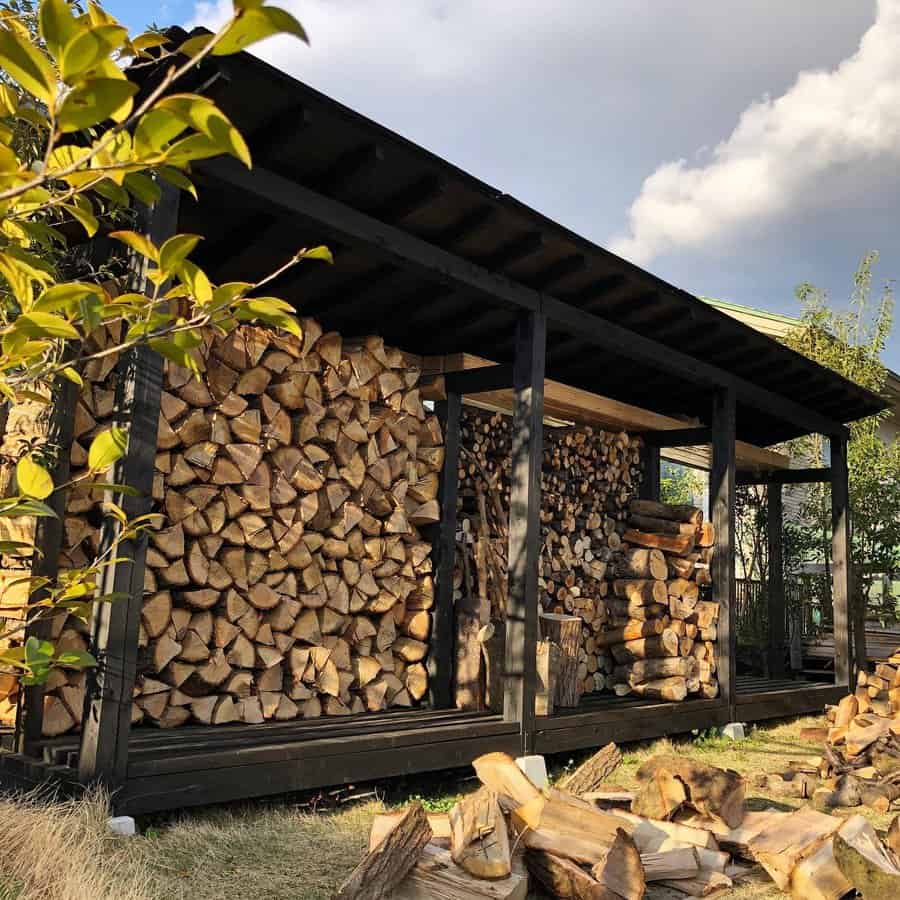 Wood Shed Firewood Storage Ideas Log