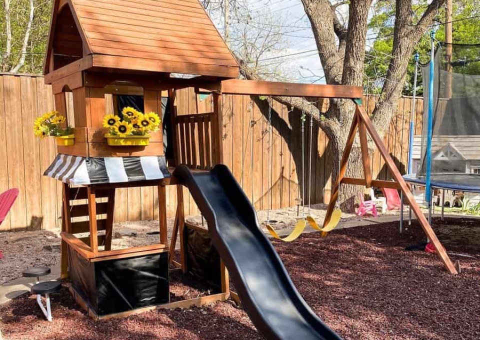 Wooden Backyard Playground Ideas Natividadcasa