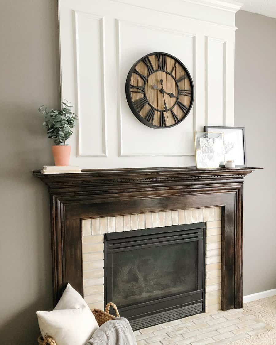 Wooden Fireplace Mantel Ideas Ladyslipperinteriors