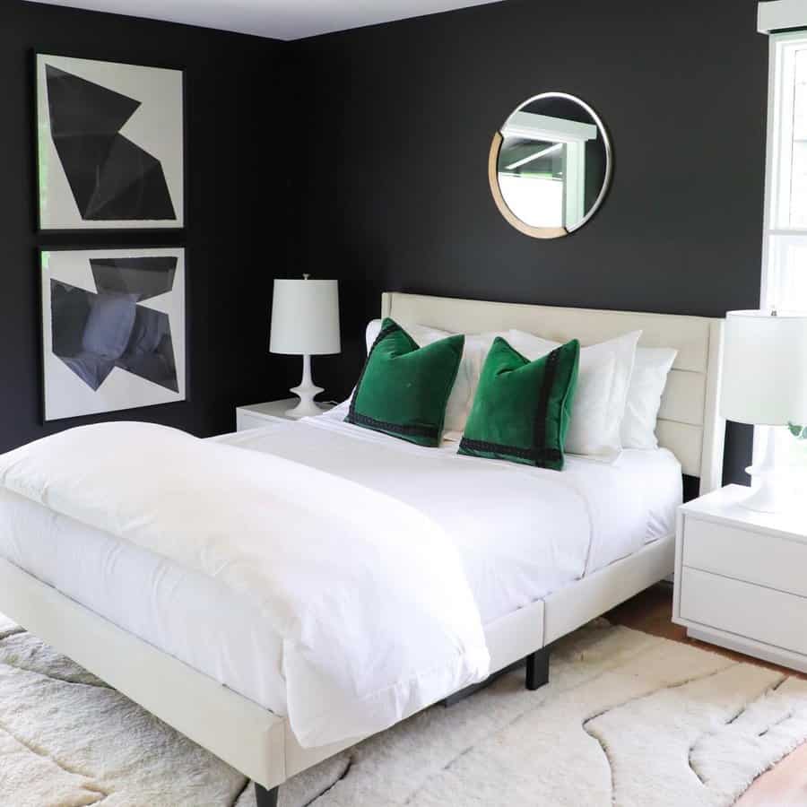 Black And White Bedroom Color Ideas Lemonhousekc