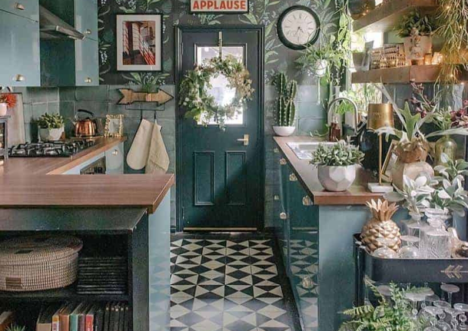 Boho Tiny Kitchen Ideas Layered Home