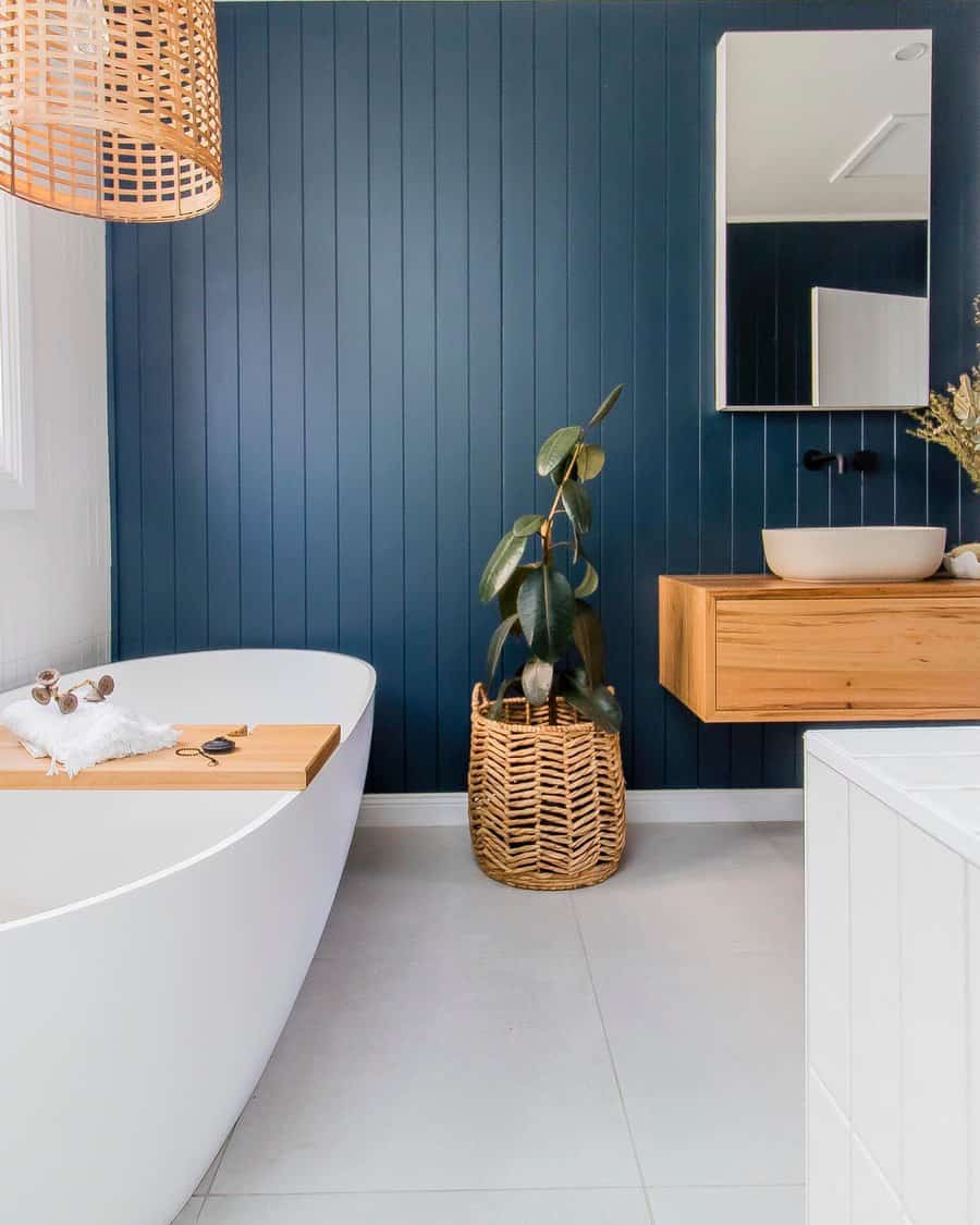 Coastal Blue Bathroom Ideas Moore Creative