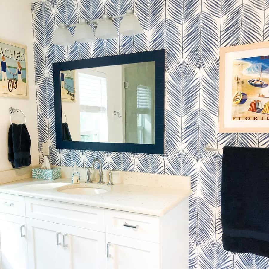 Coastal Blue Bathroom Ideas Thehousehouseblog