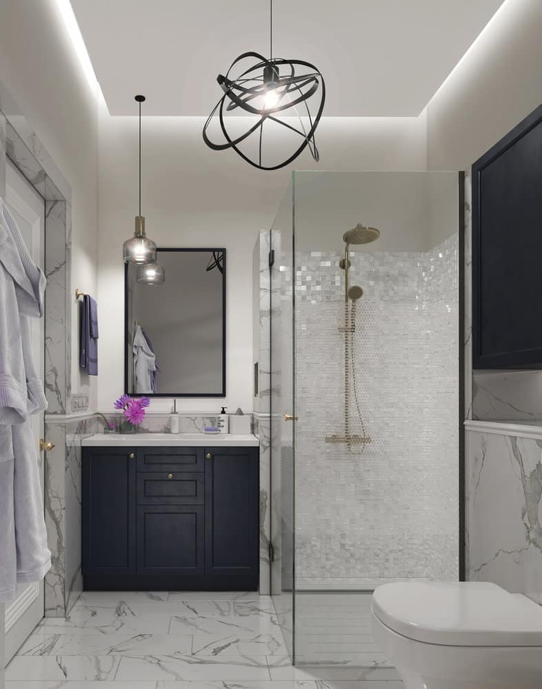 Contemporary Black And White Bathroom Ideas