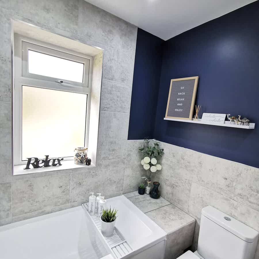 Contemporary Blue Bathroom Ideas Mrsakyhome