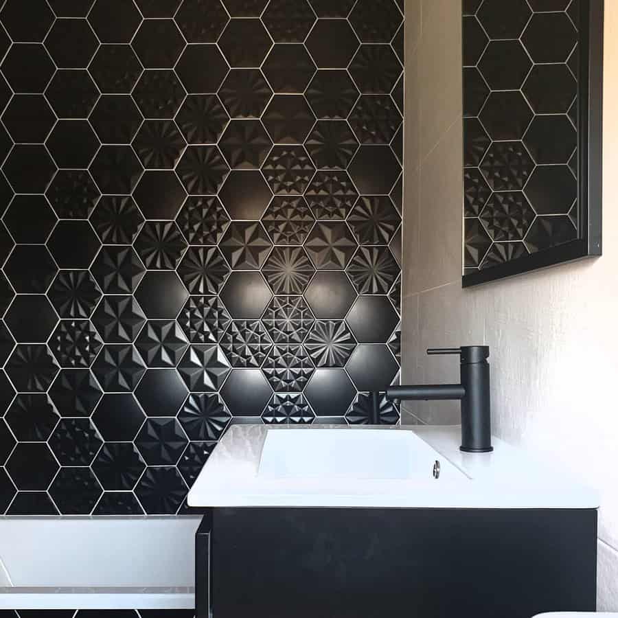 Dark Black And White Bathroom Ideas Rebeca Rego