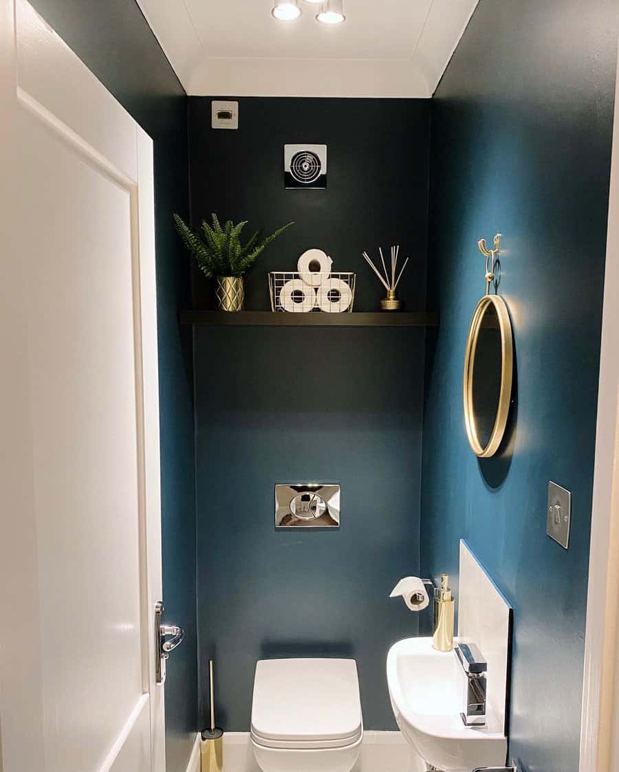 Dark Blue Bathroom Ideas Its Our Home