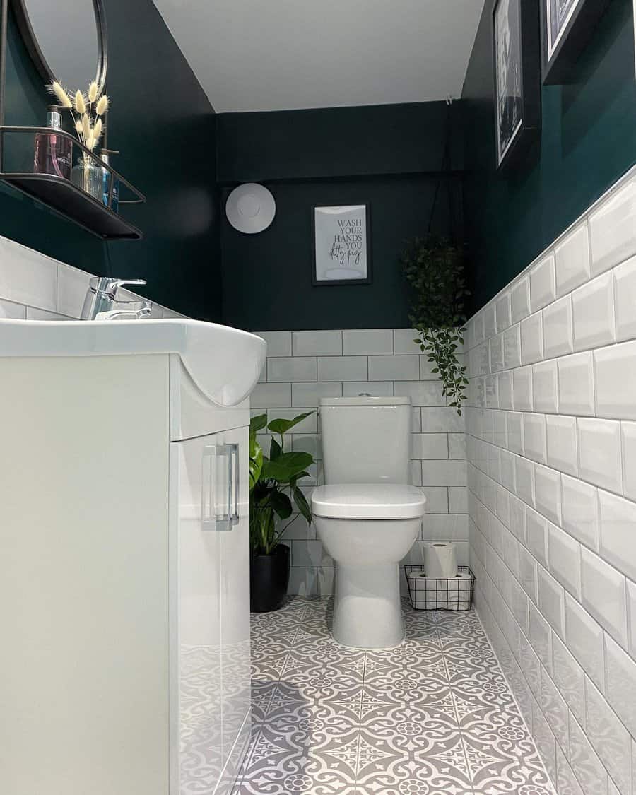 Dark Small Bathroom Color Ideas Our Lydegreen Home