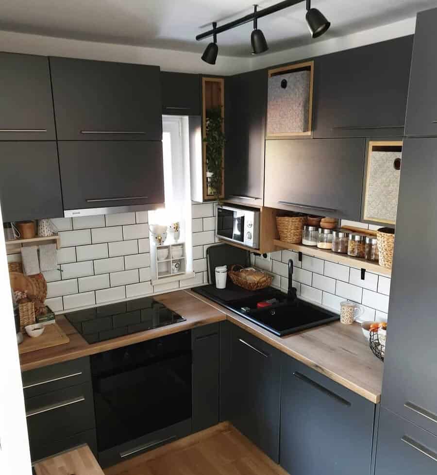 Dark Tiny Kitchen Ideas Home Next Door