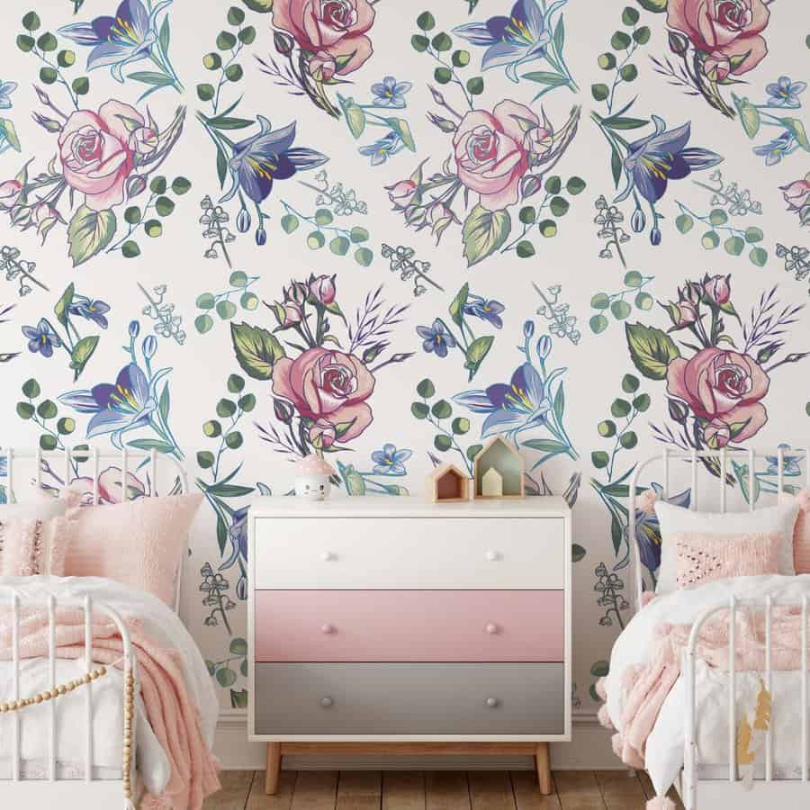 Flower Bedroom Wallpaper Ideas Hammie Baby