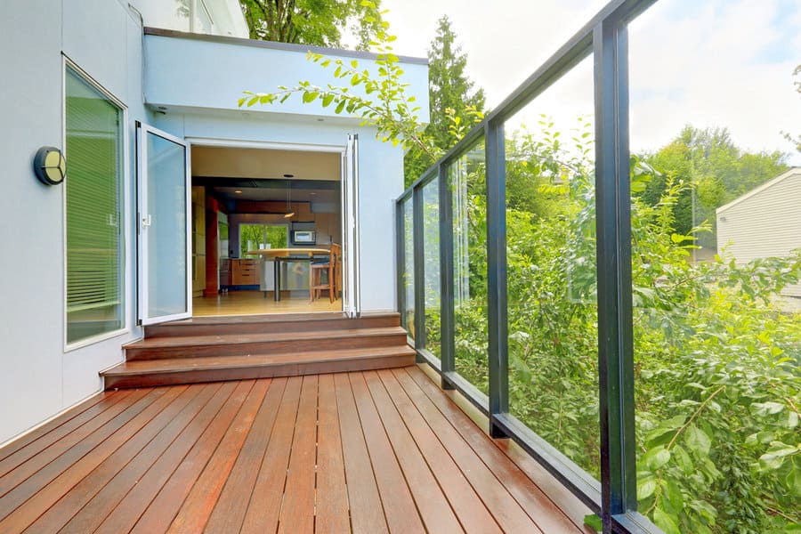 Glass Wood Deck Railing Ideas