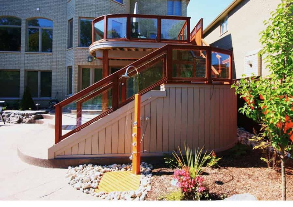 Glass Wood Deck Railing Ideas Decks Ca