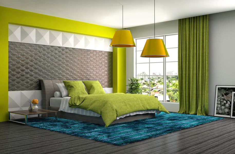 Green Bedroom Curtain Ideas