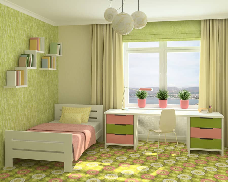 Green Bedroom Curtain Ideas