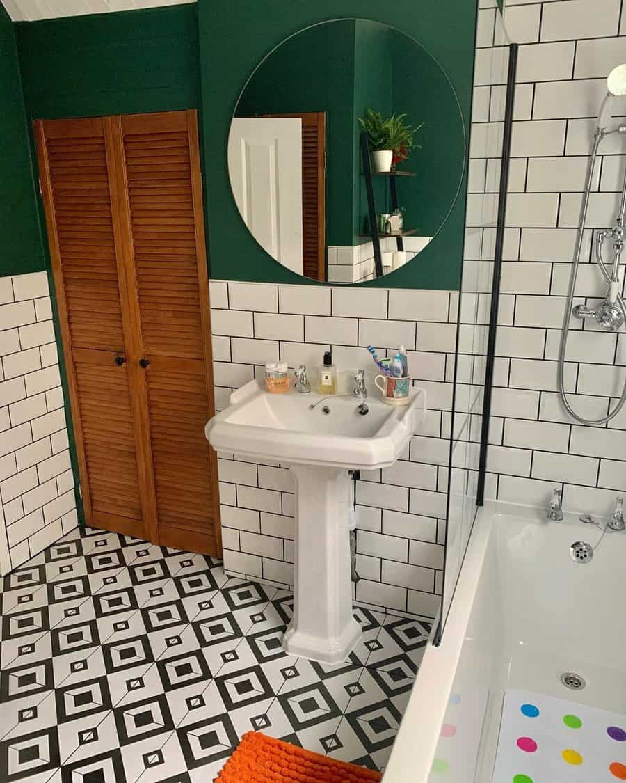 Green Small Bathroom Ideas With Tub Hannahrbritt