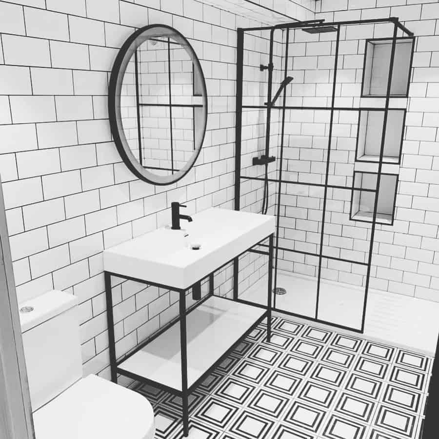 Industrial Black And White Bathroom Ideas Loft Eleven