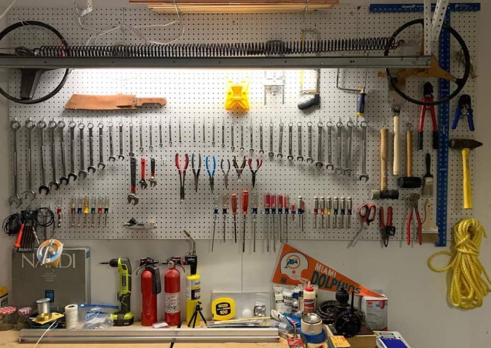 Large Pegboard Wall Garage Pegboard Ideas Blanchardwatchco