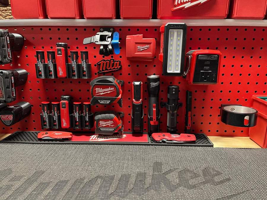 Metal Garage Pegboard Ideas Milwaukee Tool Addict