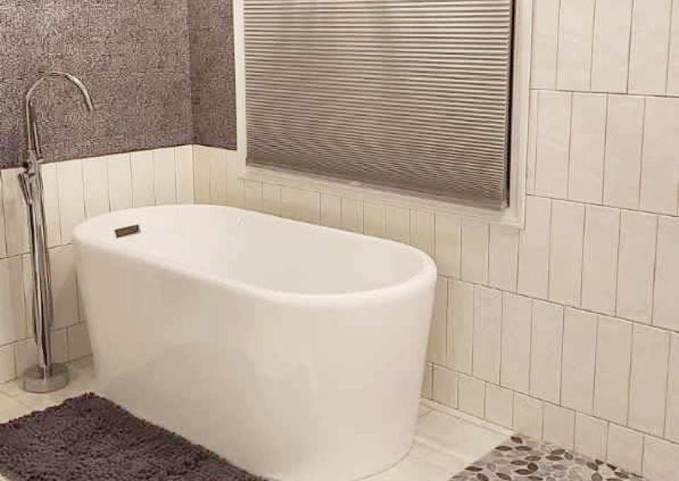 Mosaic Small Bathroom Flooring Ideas Compton Tile