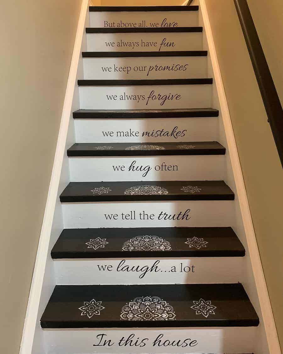 Painted Basement Stair Ideas Candy Vixen