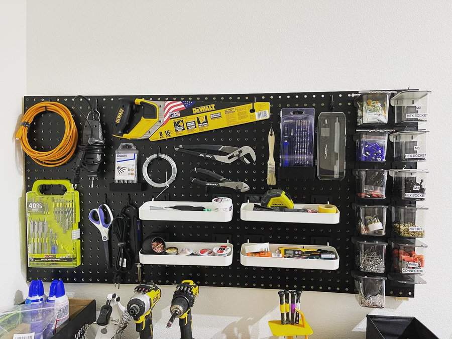 Pegboard Organization Garage Pegboard Ideas Mydiyproject