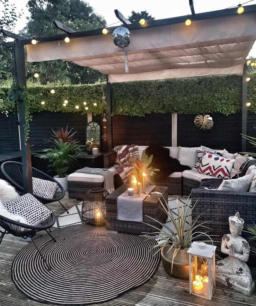 Pergola Backyard Lighting Ideas Barnestowers