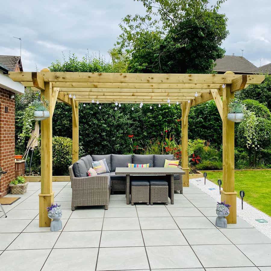 Pergola Backyard Lighting Ideas Casacoton