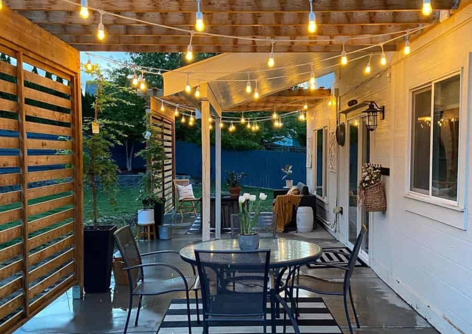 Pergola Backyard Lighting Ideas My Humble Homestead