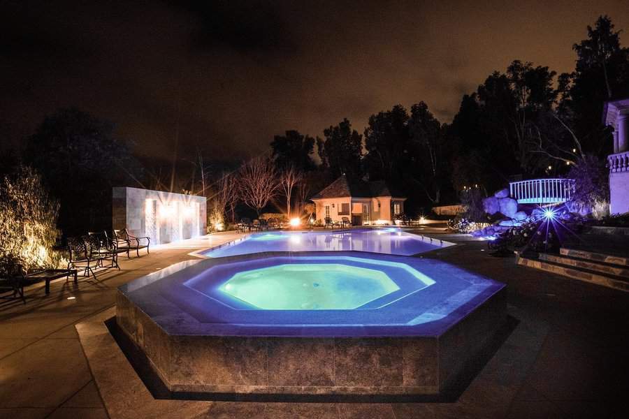 Pool Backyard Lighting Ideas Aroundthecastleinc