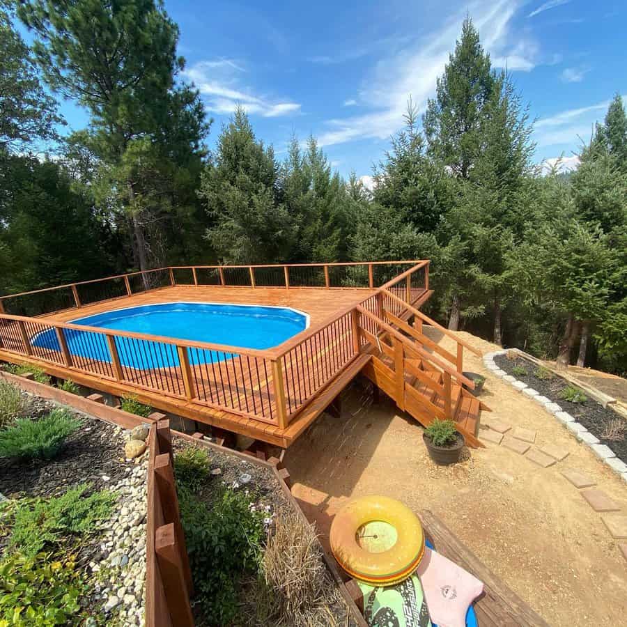 Pool Deck Floating Deck Ideas Lumberjackshomeimprovements