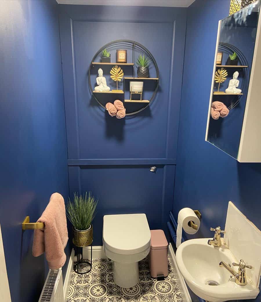 Powder Room Blue Bathroom Ideas Homeinthechevin