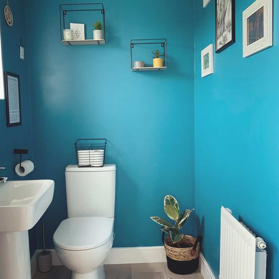 Powder Room Blue Bathroom Ideas Homesweet First Home