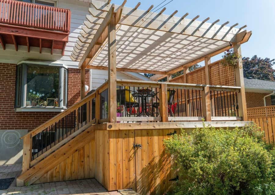 Privacy Wood Deck Railing Ideas Decks Ca