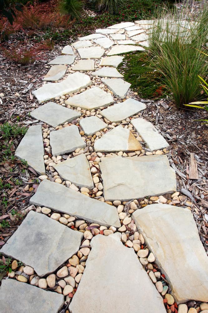 Rocks And Pebbles Sidewalk Ideas