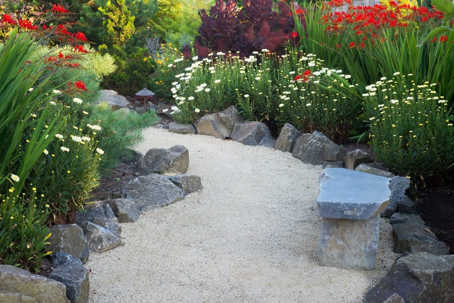 Rocks And Pebbles Sidewalk Ideas