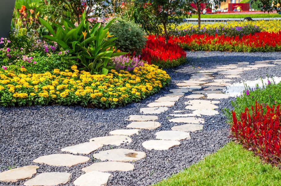 Rocks And Pebbles Sidewalk Ideas