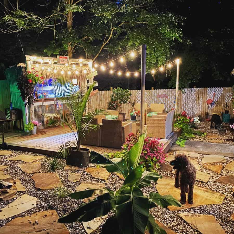 Rustic Backyard Lighting Ideas Rustic Farmhouse Amymyers