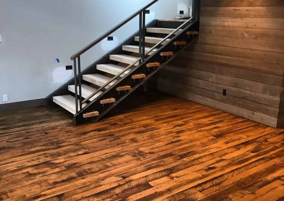 Rustic Basement Stair Ideas Coloradocustomfloors