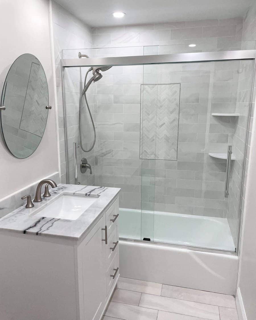 Shower Small Bathroom Ideas With Tub Tilebydesign