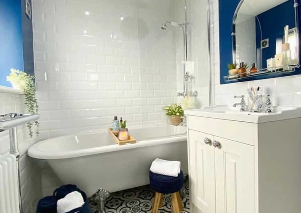 Small Blue Bathroom Ideas Hayleyjanestyle