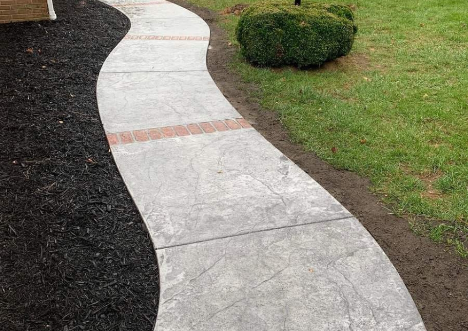 Stamped Concrete Sidewalk Ideas Delawaredecorativeconcrete