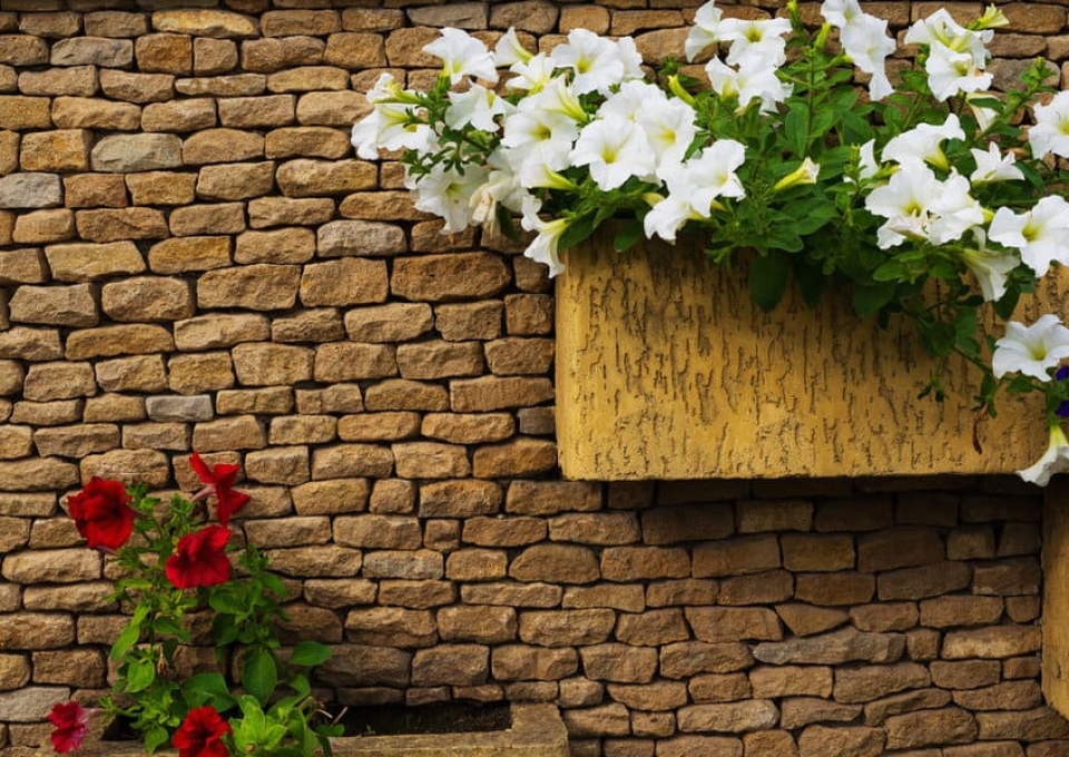 Stone Garden Wall Ideas