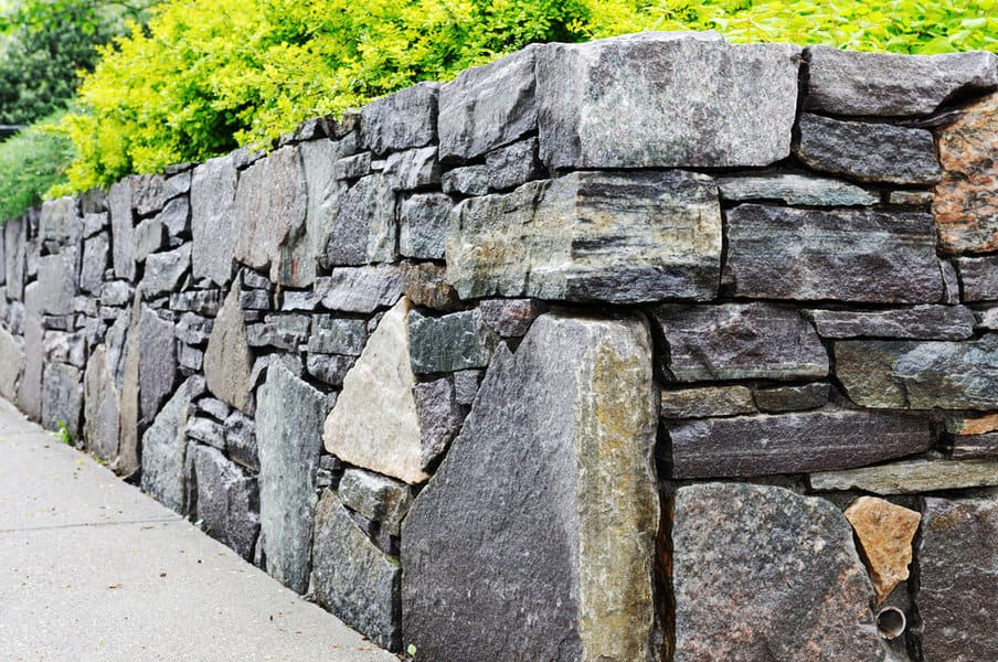 Stone Garden Wall Ideas