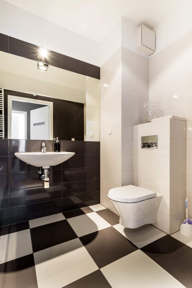 Tiles Black And White Bathroom Ideas