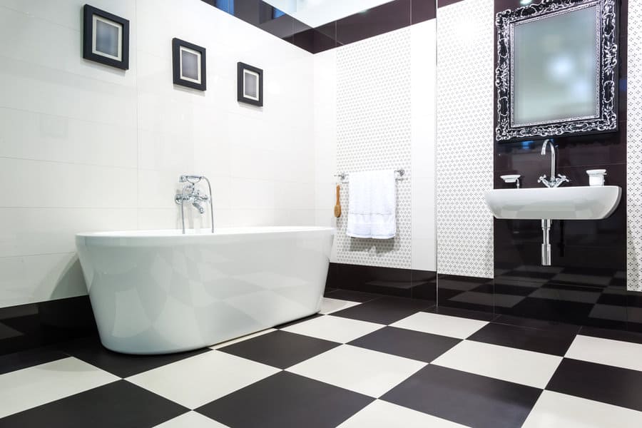 Tiles Black And White Bathroom Ideas